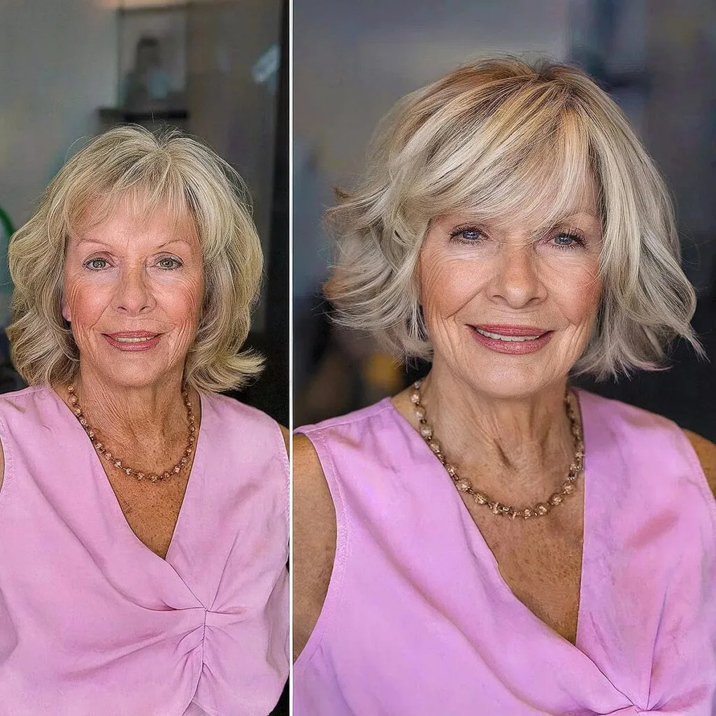 Gorgeous Bob for the Mother of the Groom Over 70