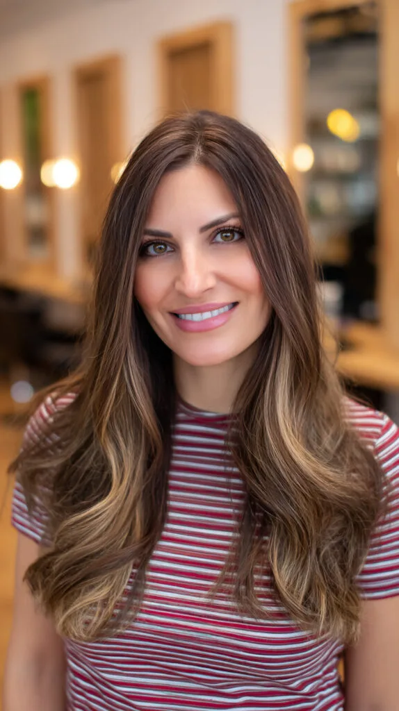 Gorgeous Long Layers with Subtle Ashy Highlights
