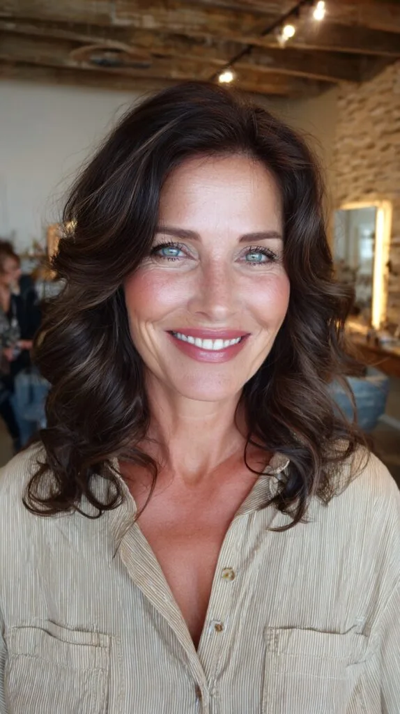 Graceful Layered Espresso Curls