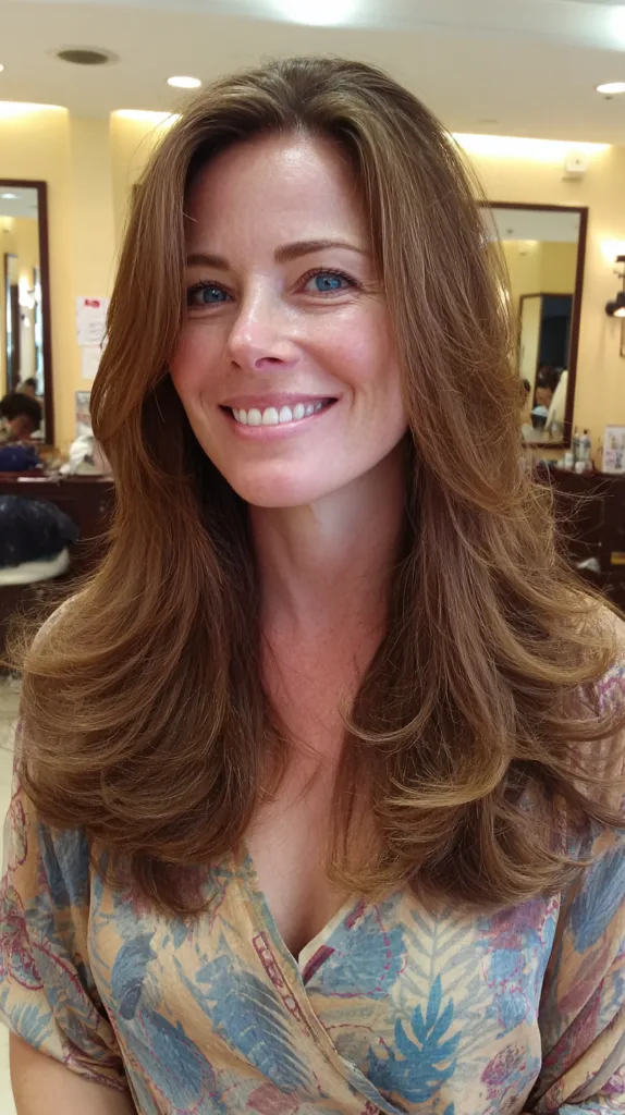 Luxurious Long Layers with Soft Volume