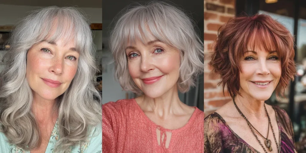 50 Chic Messy Soft Bangs for Women Over 60 That Radiate Effortless Beauty