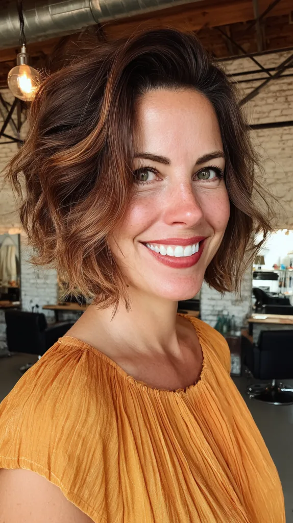 Modern Frayed Bob with Lively Texture