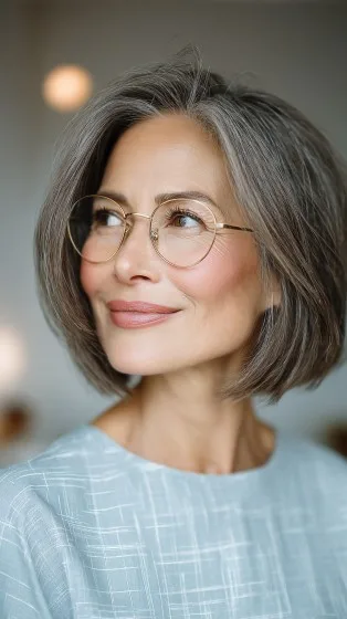Modern Textured Floating Bob with Subtle Layers