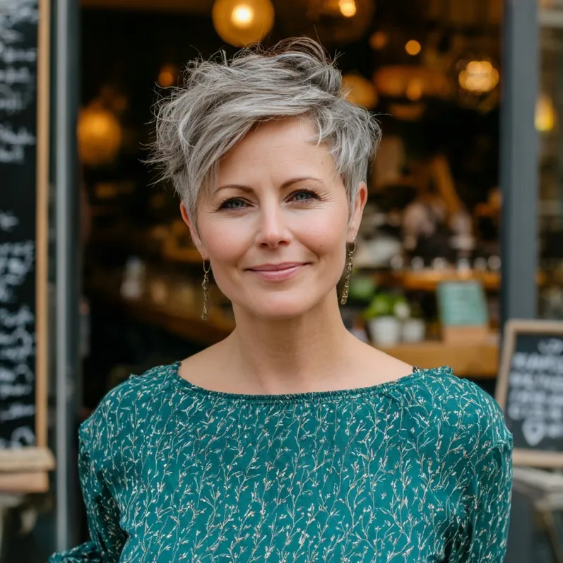 Modern Textured Pixie Cut with Soft Layers