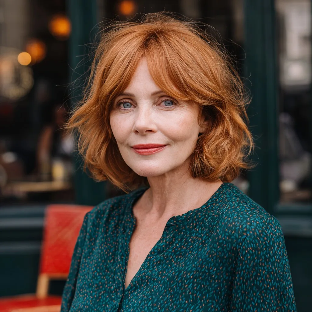 Modern Textured Red Lob with Soft Waves