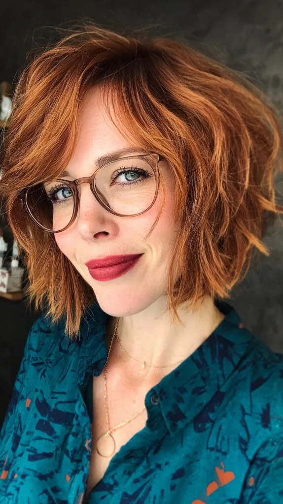 Playful Frayed Bob with Lively Texture