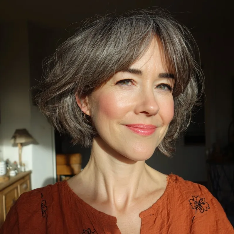 Playful Textured Bob with Soft Volume