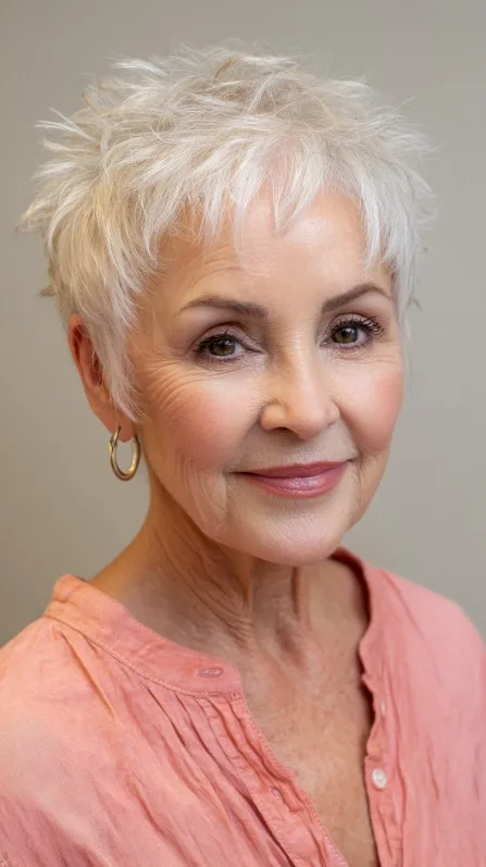 Playful Textured Pixie Cut with Feathered Layers