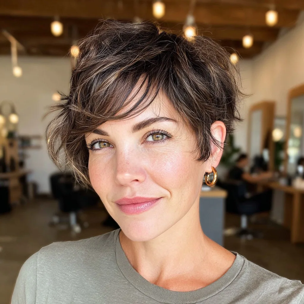 Playful Textured Pixie Cut with Flirty Layers