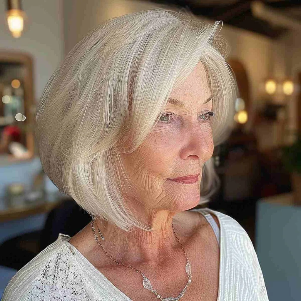 Revitalizing Inverted Bob for Ladies 60 and Over