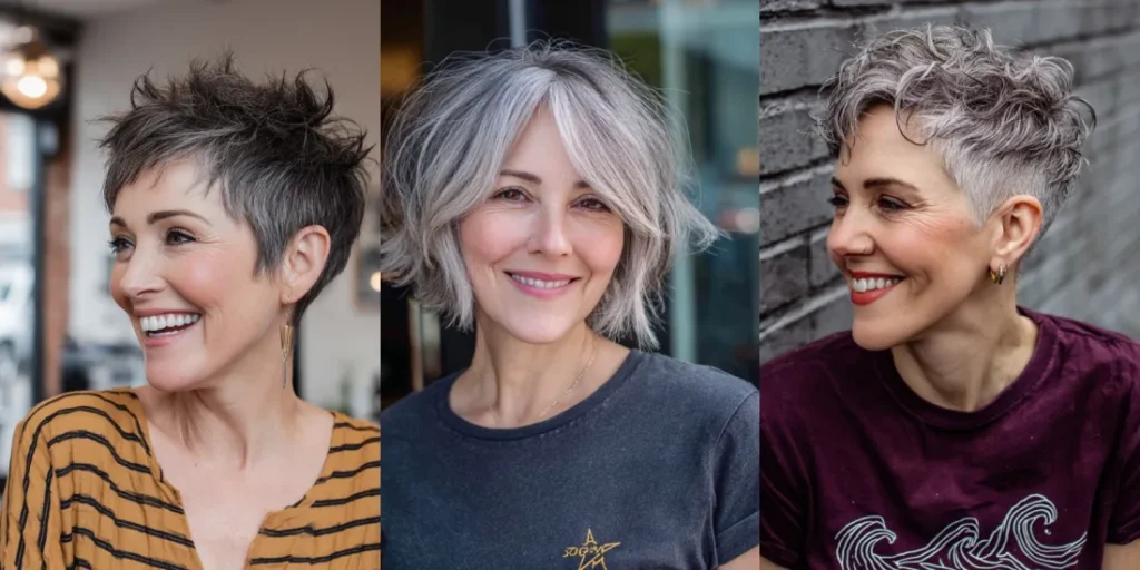 23 Beautiful Short, Grey Hair Ideas Women Over 40 Swear Make Them Look Younger