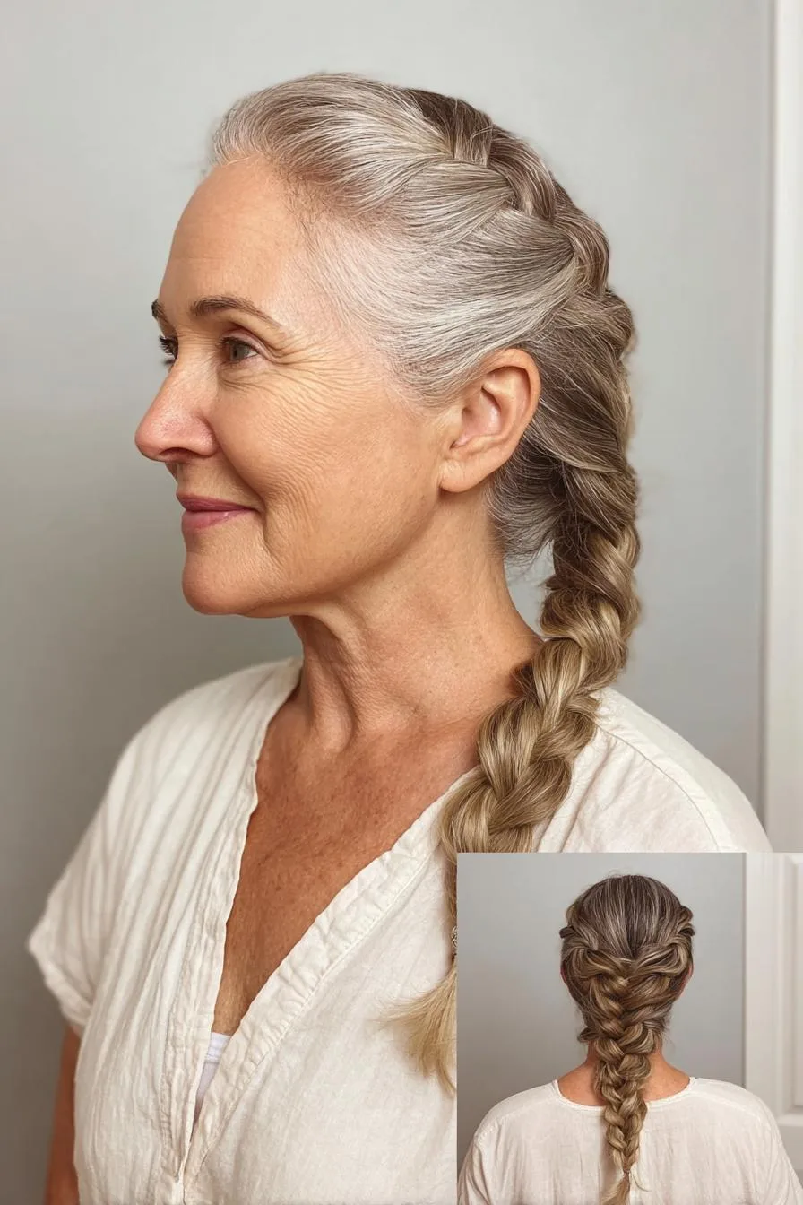 Silver Braided Elegance