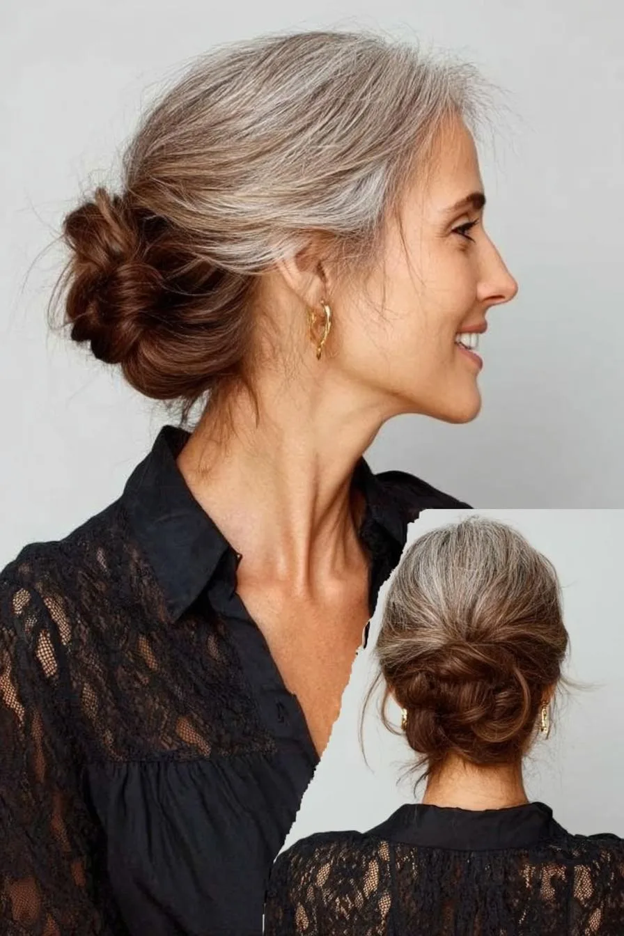 Silver strands timeless grace