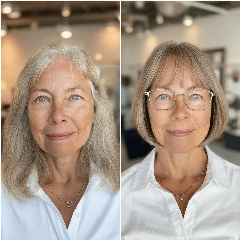 Sleek Blunt Bob with Subtle Highlights