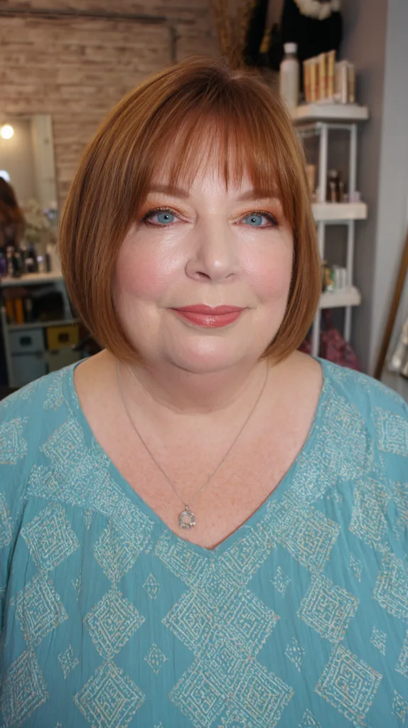 Sleek Layered Bob with Subtle Bangs