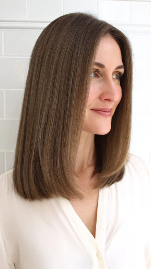 Sleek Long Layers with Subtle Dimension