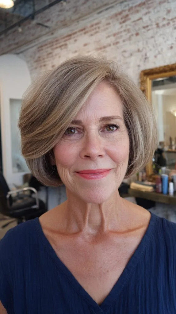 Soft Ash Blonde Bob with Volumizing Layers
