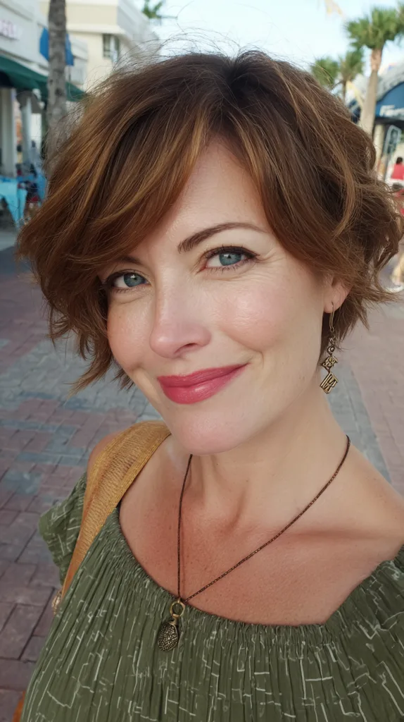 Soft Curly Bob with Subtle Layers