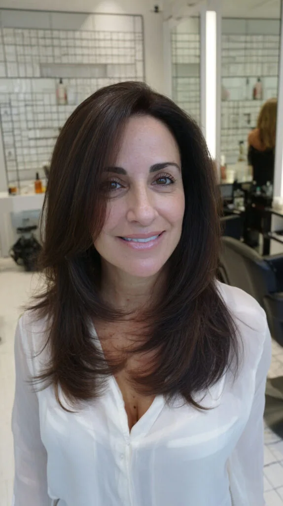 Soft Layered Cut with Gentle Face Framing