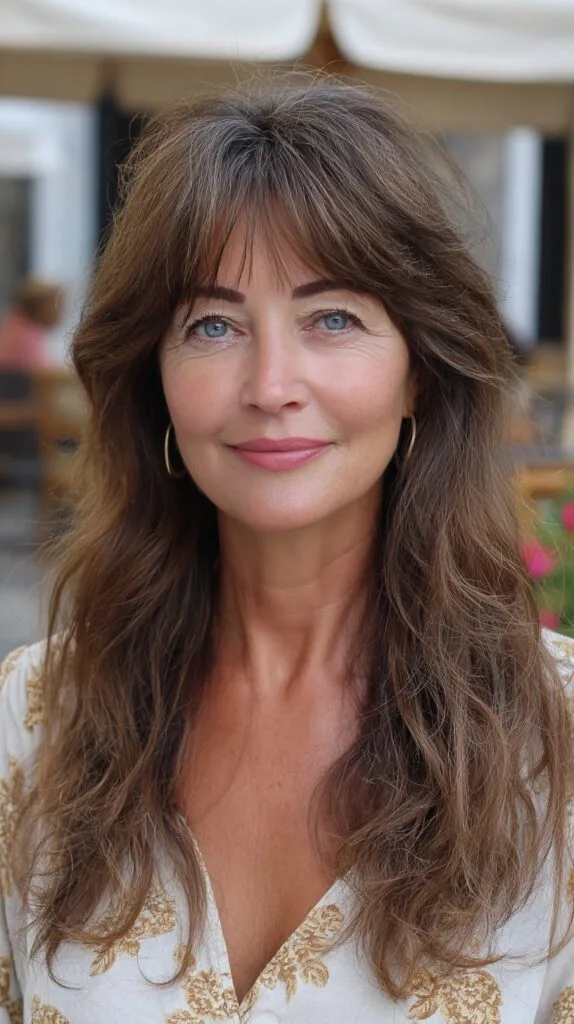 Soft Sun-Kissed Chestnut Waves