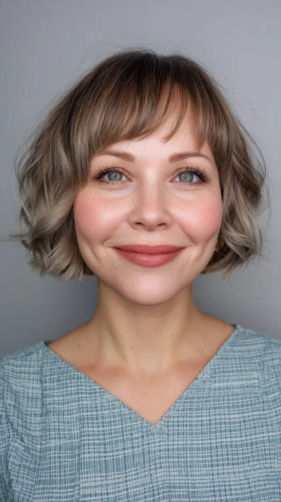 Soft Textured Bob with Subtle Highlights