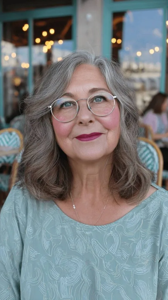 Soft Wavy Lob with Framing Layers