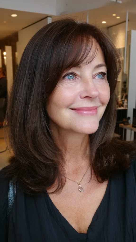 Softly Layered Cut with Side Bangs