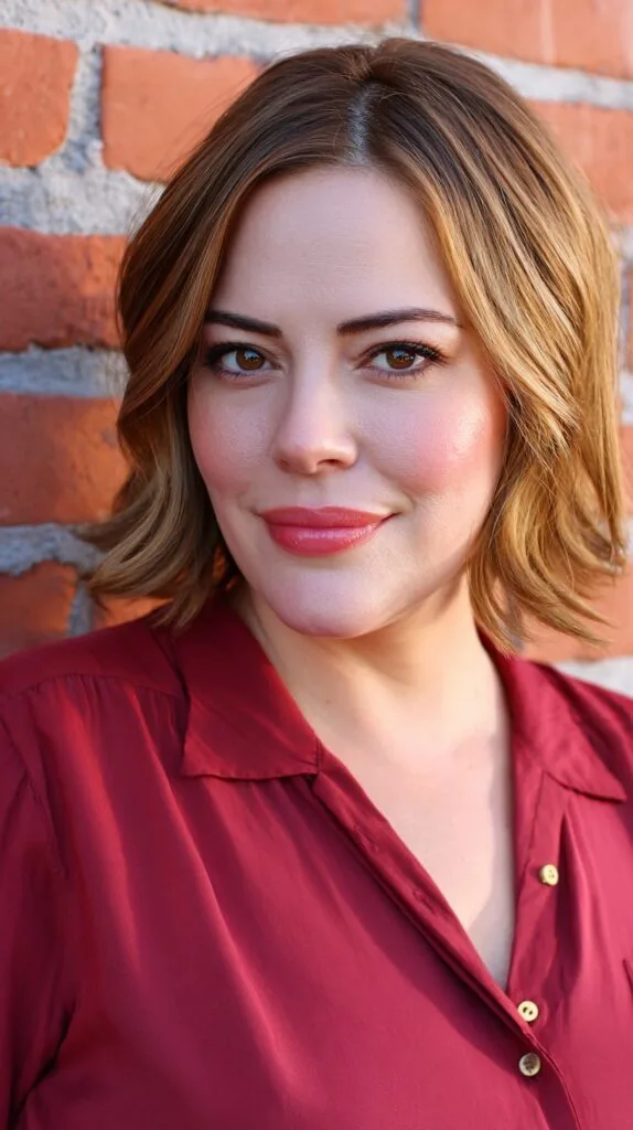 Softly Textured Bob with Gentle Waves