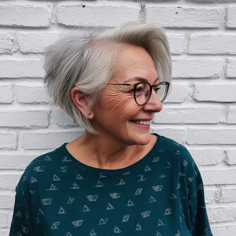 Stylish Graduated A-Line Bob with Soft Volume