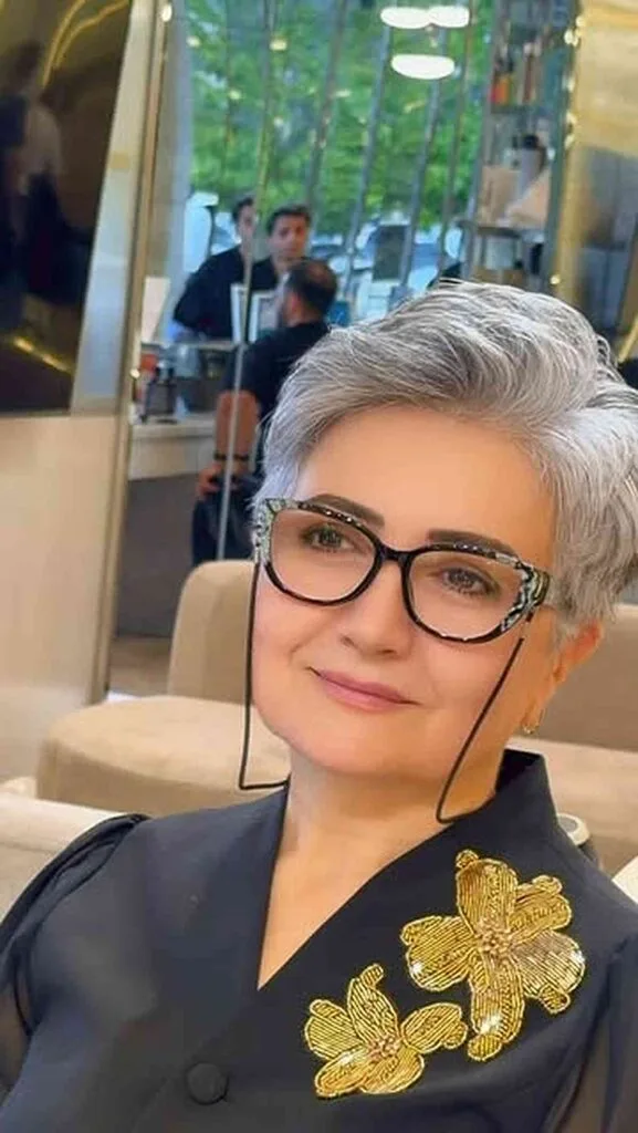 Stylish Grey Pixie Cut with Textured Layers
