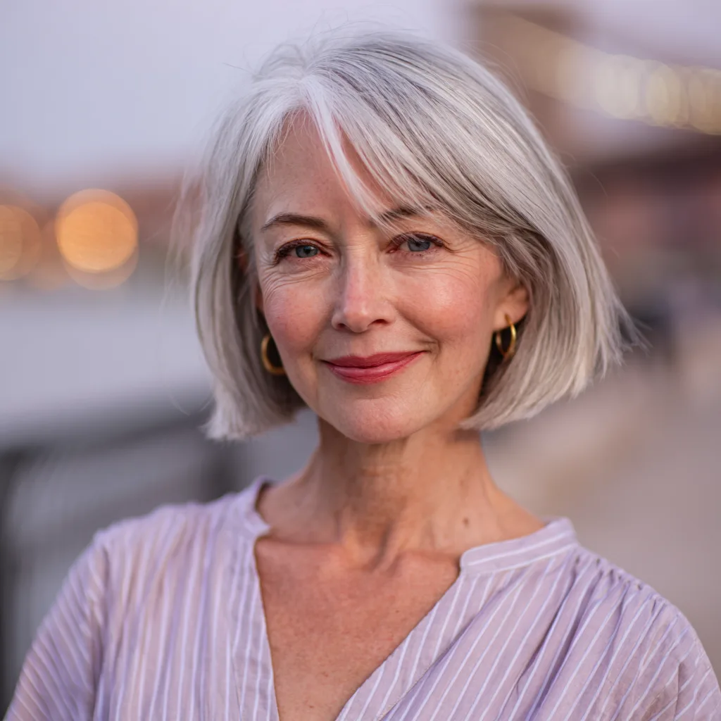 Stylish Jaw-Length Bob with Soft Face-Framing Layers
