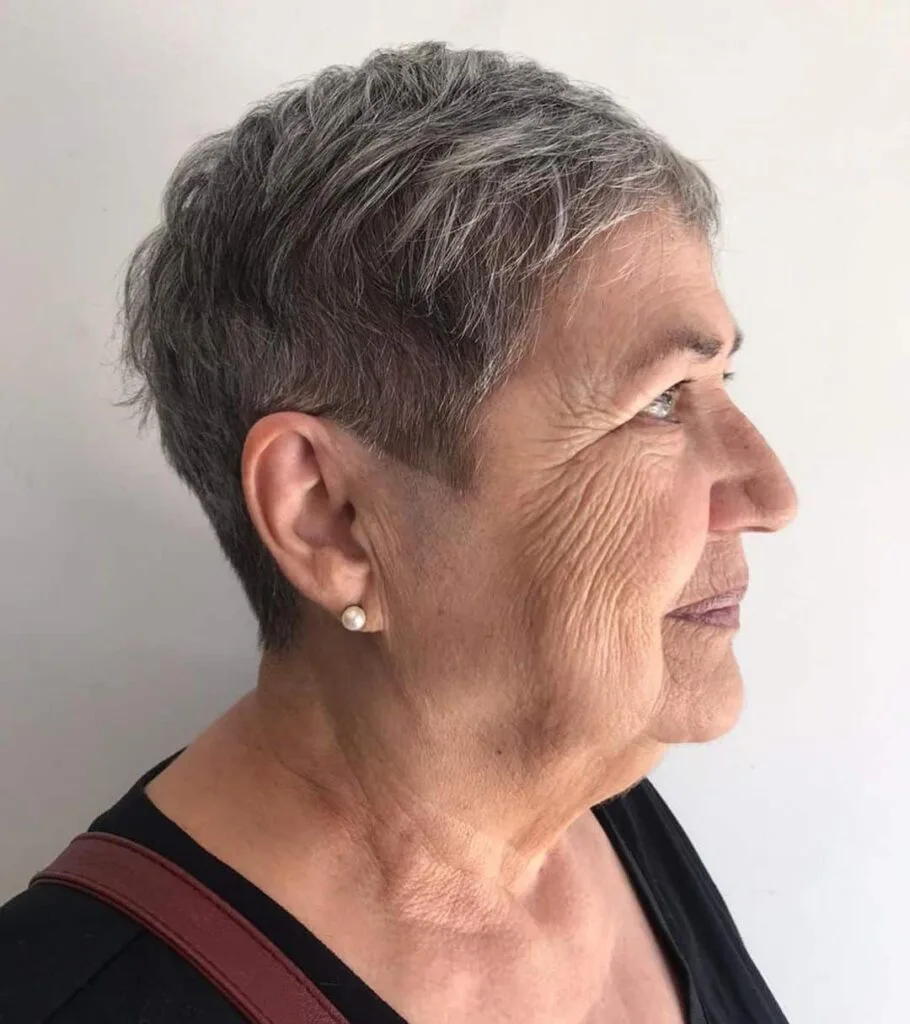 Stylish Short Pixie Bob Haircut for Women Over 50