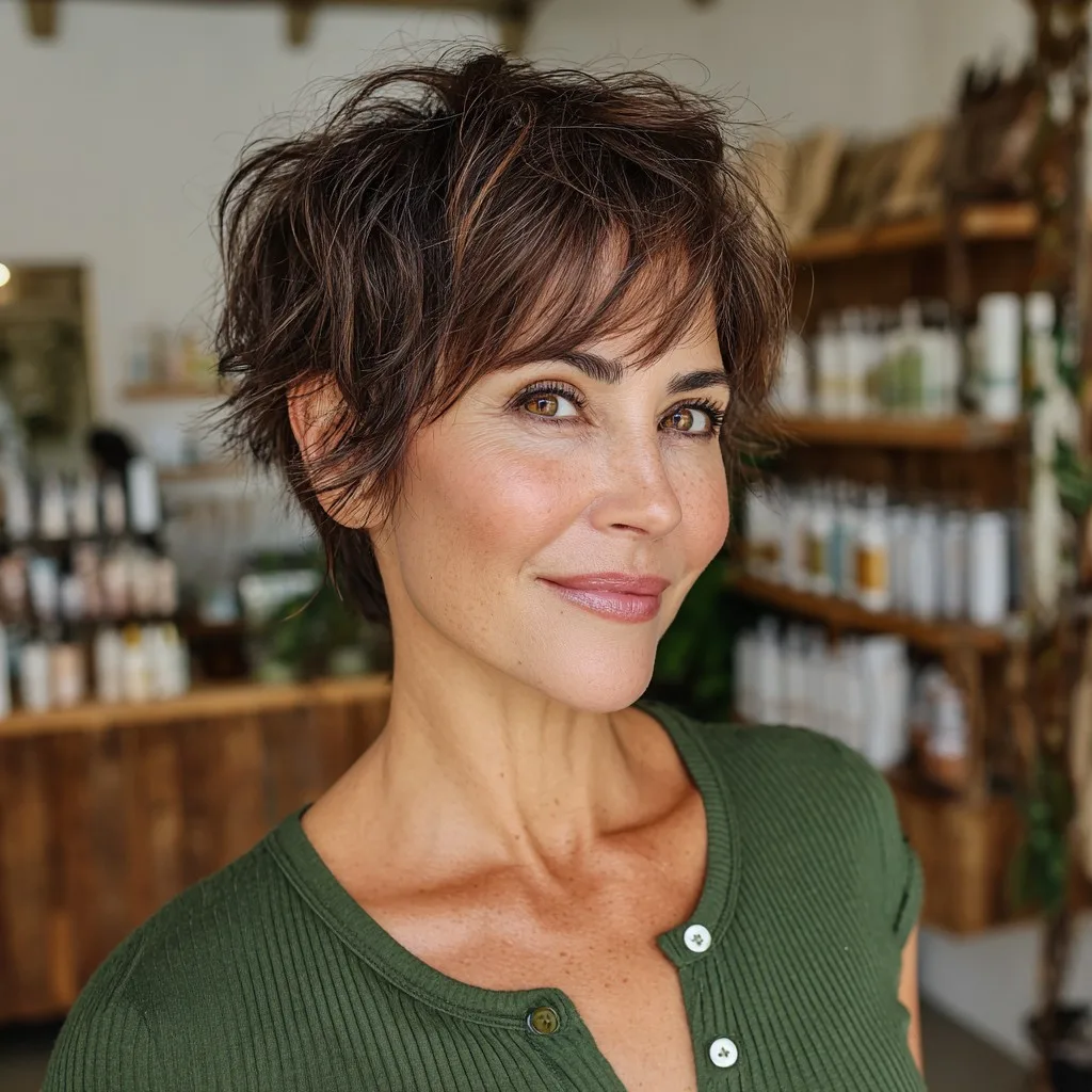 Stylish Textured Pixie with Playful Layers