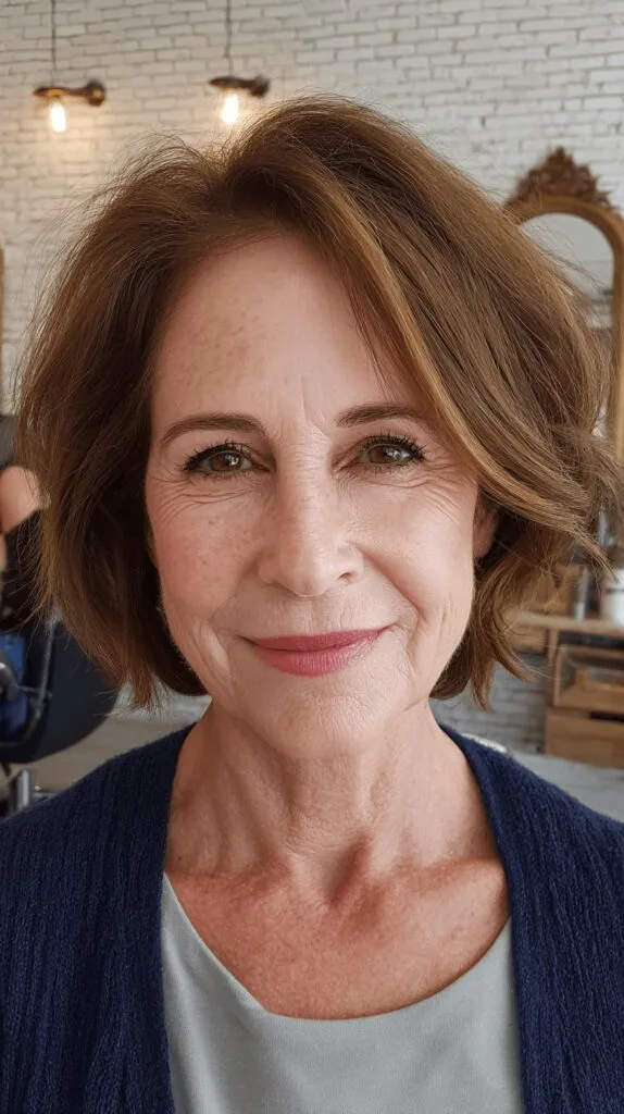 Textured Bob with Soft Volume and Face-Framing Layers