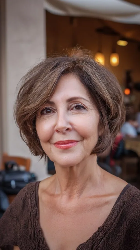 Textured Chin-Length Bob with Subtle Layers