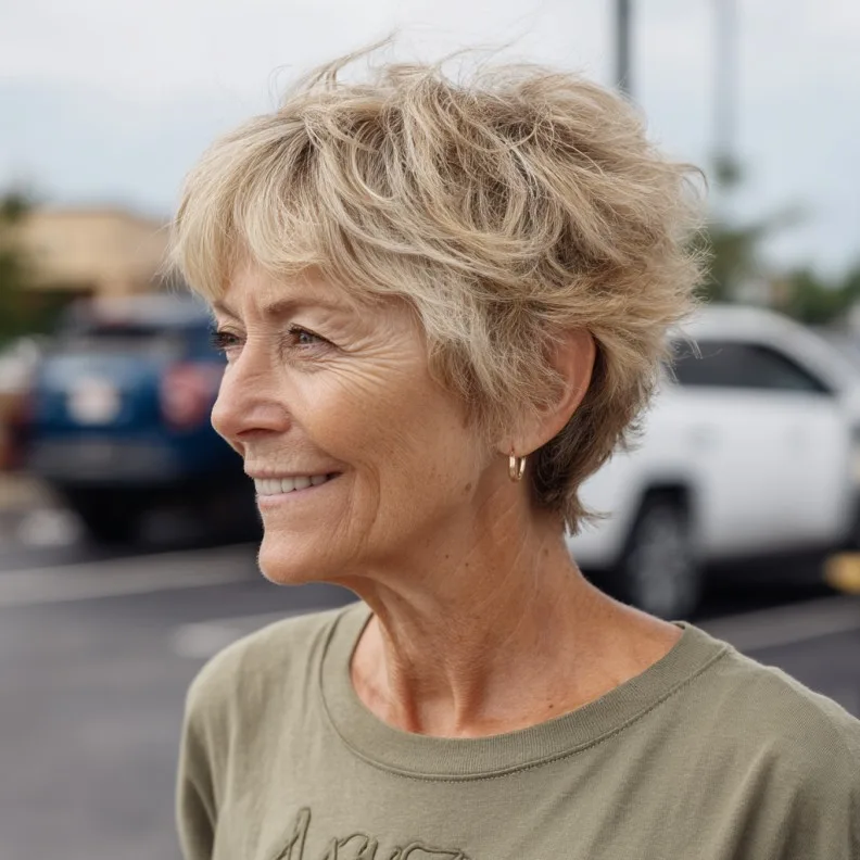 Textured Feathered Pixie with Effortless Volume