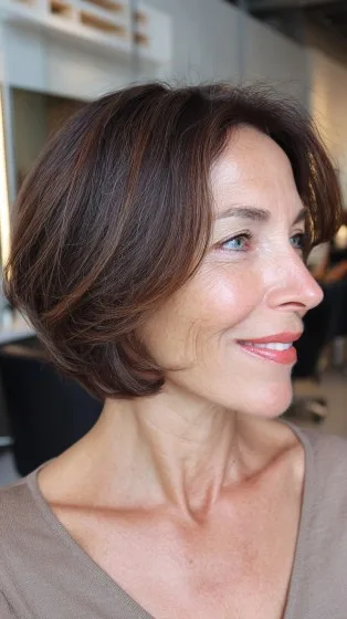 Textured Floating Bob with Soft Waves