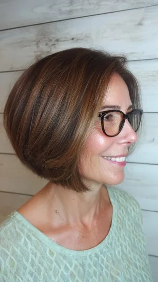Textured Floating Bob with Subtle Highlights