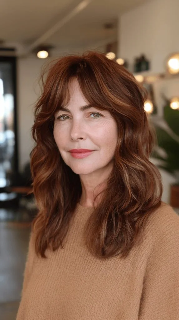 Textured Long Layers with Subtle Highlights