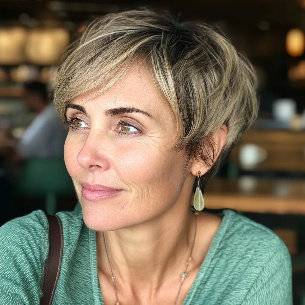 Textured Pixie Bob with Face-Framing Layers