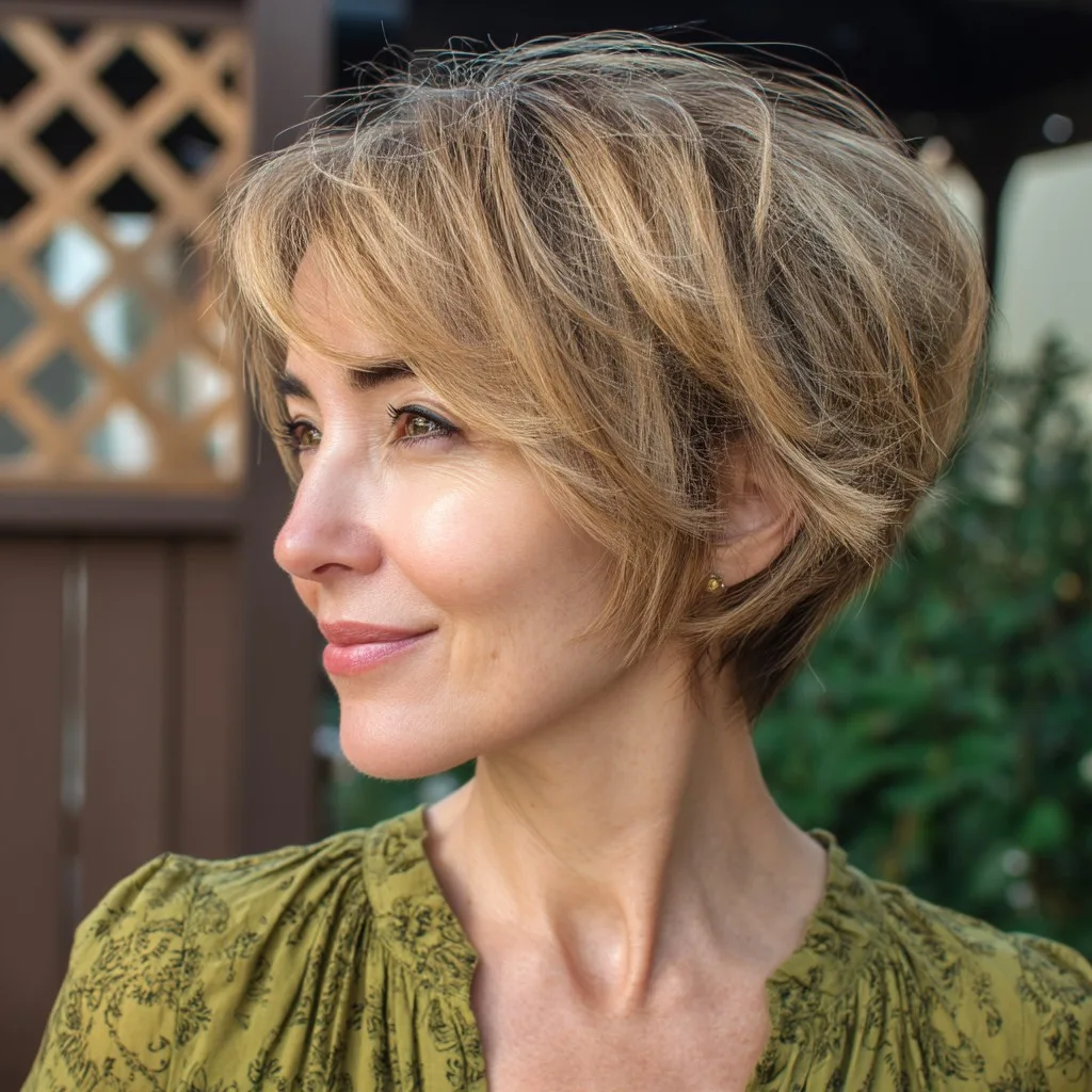 Textured Pixie Cut with Soft Layers