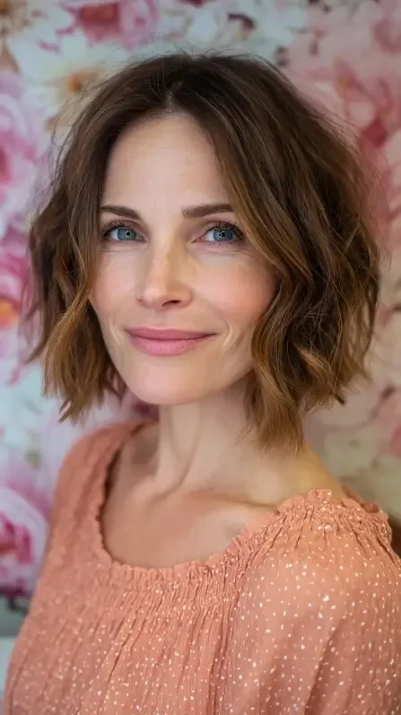 Textured Ripple Bob with Natural Movement