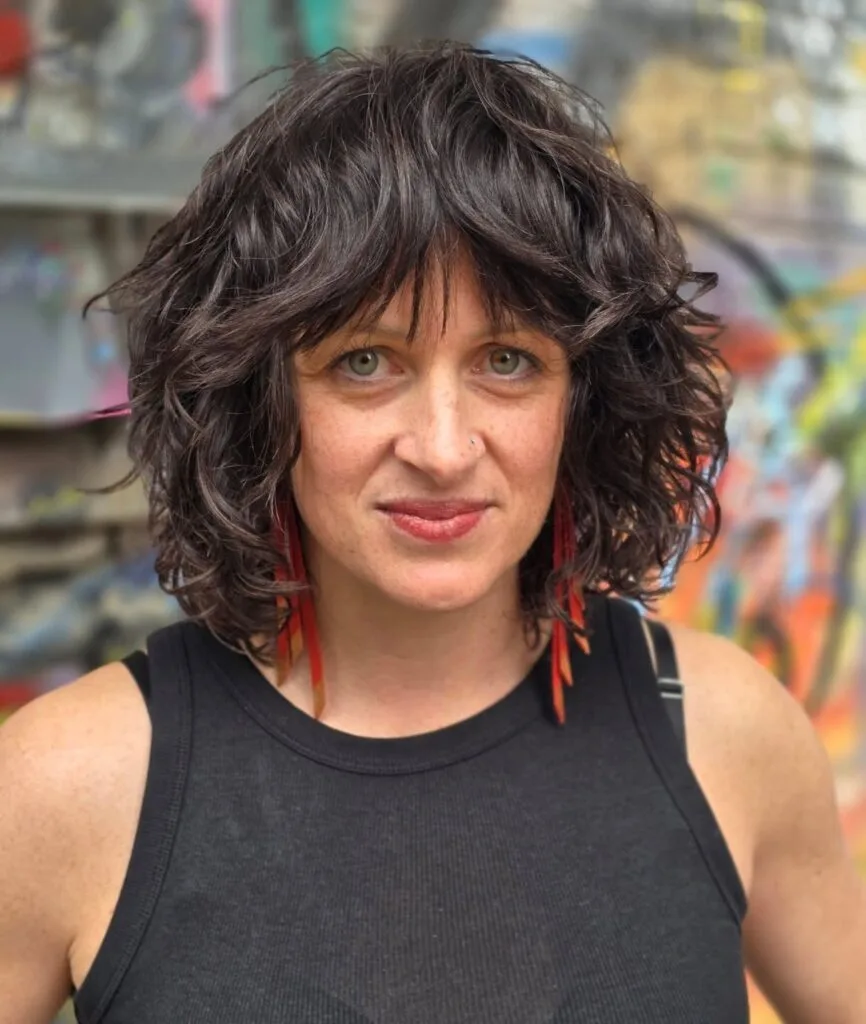 Textured Shaggy Bob with Soft Waves