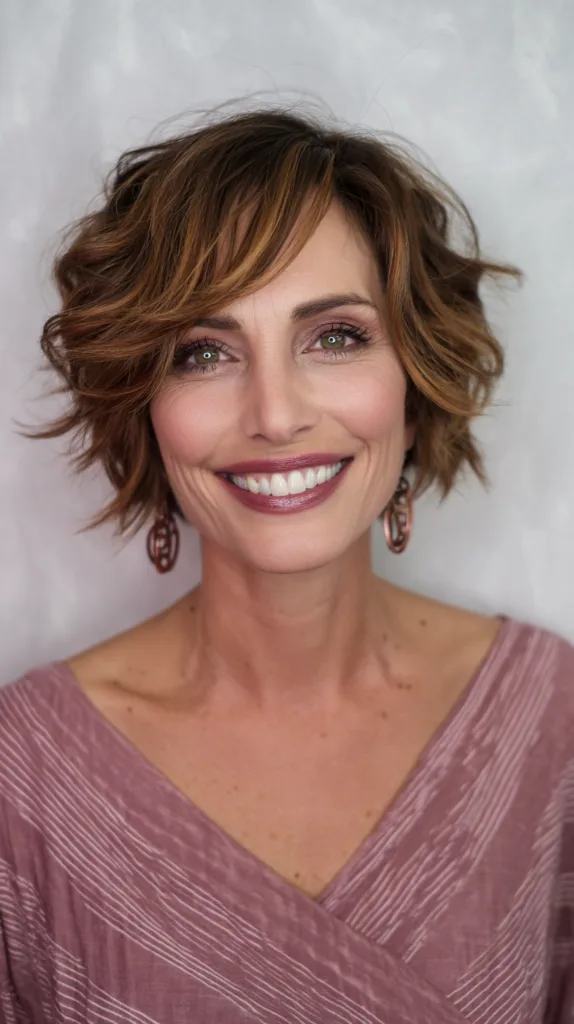 Textured Short Bob with Soft Waves