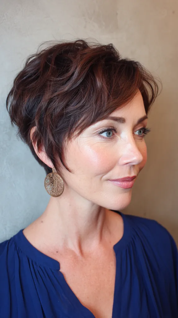 Textured Short Crop with Soft Volume