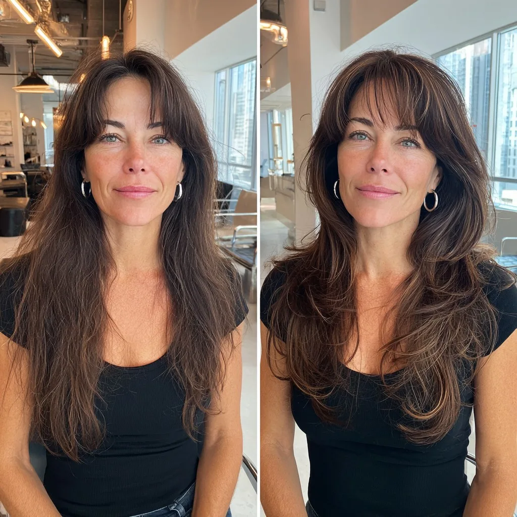 Transformative Long Layers with Face-Framing Highlights