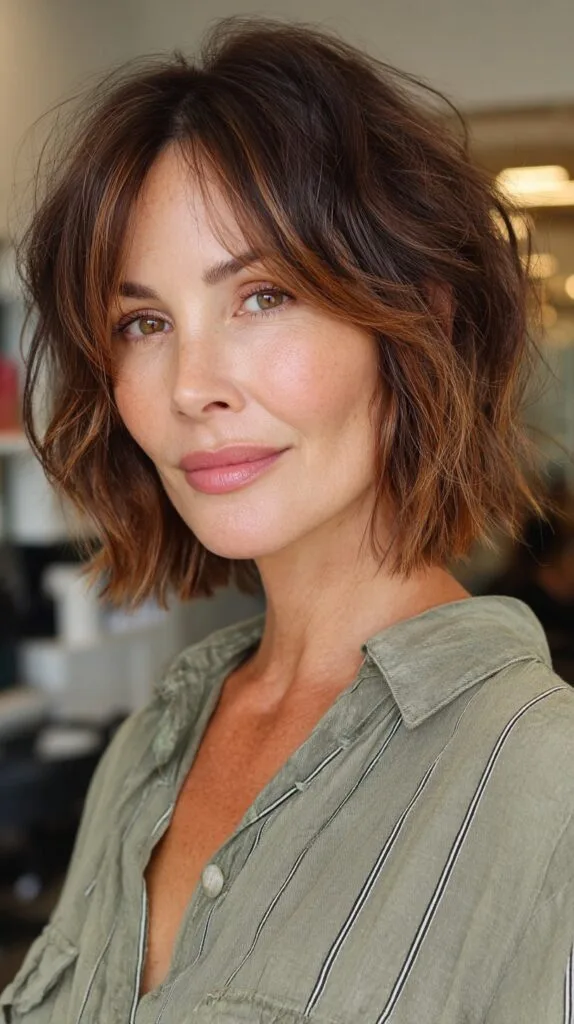 Trendy Frayed Bob with Lived-In Texture