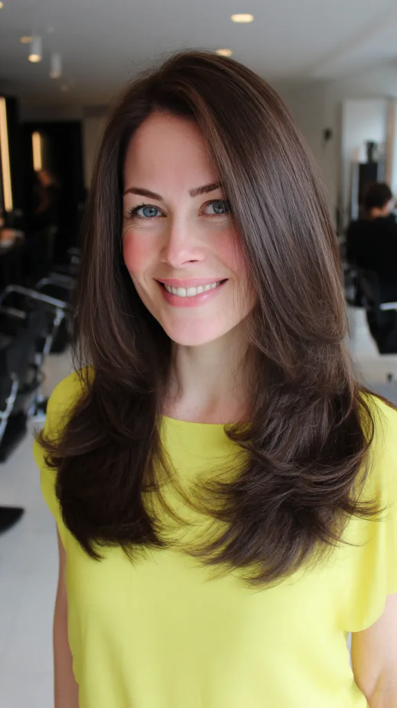 Voluminous Long Layers with Subtle Movement