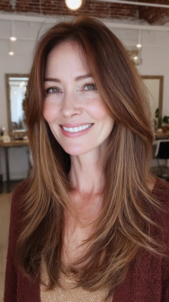 Warm Chestnut Layers with Soft Contouring