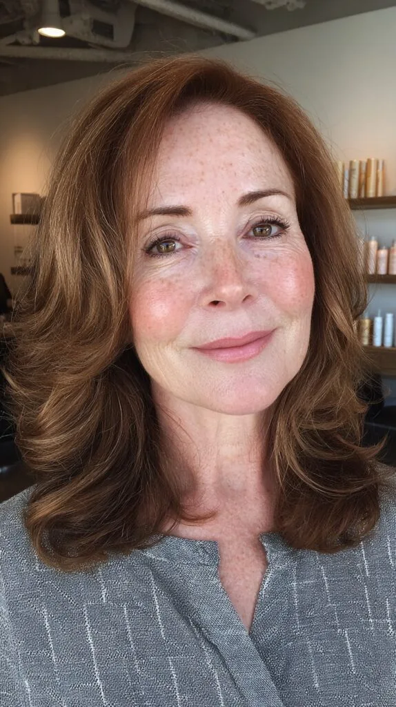 Warm Layered Cut with Soft Volume